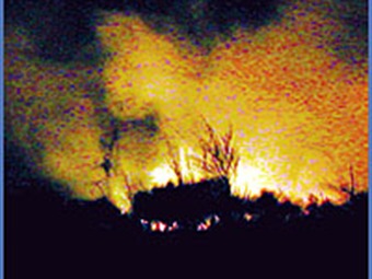 Noticia Radio Panamá | Incendio forestal amenaza hangar presidencial en Panamá