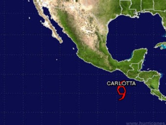 Noticia Radio Panamá | Carlotta degradada a tormenta tropical