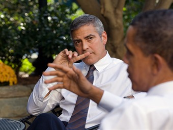 Noticia Radio Panamá | George Clooney presentó a Barack Obama su nueva película