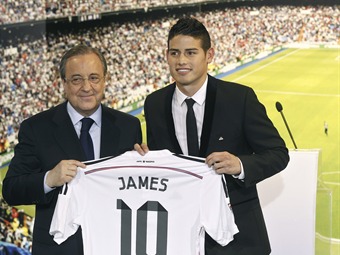Noticia Radio Panamá | Espero dar muchas alegrías y ganar muchos títulos aquí: James en el Bernabéu