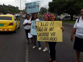 Noticia Radio Panamá | Docentes del IPT en Colón realizan nuevas acciones de protestas