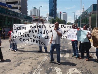 Noticia Radio Panamá | Trabajadores de casinos protestaron en la Vía España
