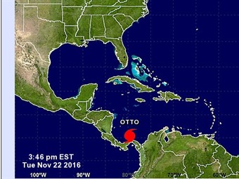 Noticia Radio Panamá | La tormenta tropical Otto se convirtió en huracán informa el Centro Nacional de Huracanes (CNH)