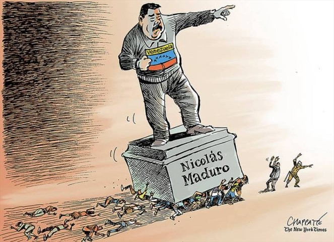Noticia Radio Panamá | The New York Times le dedica una caricatura a Nicolás Maduro sobre la realidad venezolana
