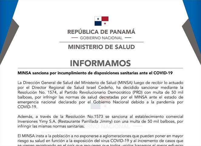Noticia Radio Panamá | Investigación por reunión en Parillada Jimmy´s continúa abierta