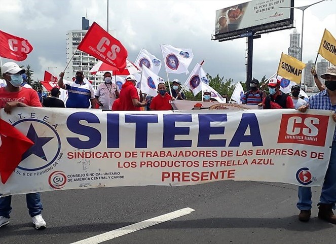Sindicatos protestaron en contra del arbitraje ordenado por MITRADEL tras huelga de trabajadores