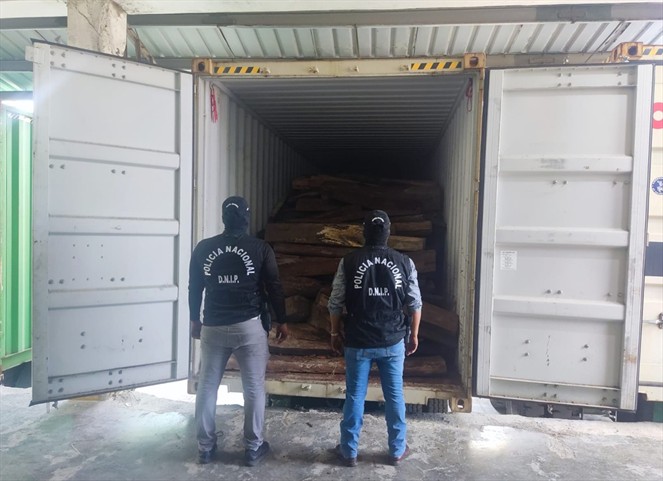 Noticia Radio Panamá | Incautan contenedor con madera Cocobolo valorada en más de un millón de dólares