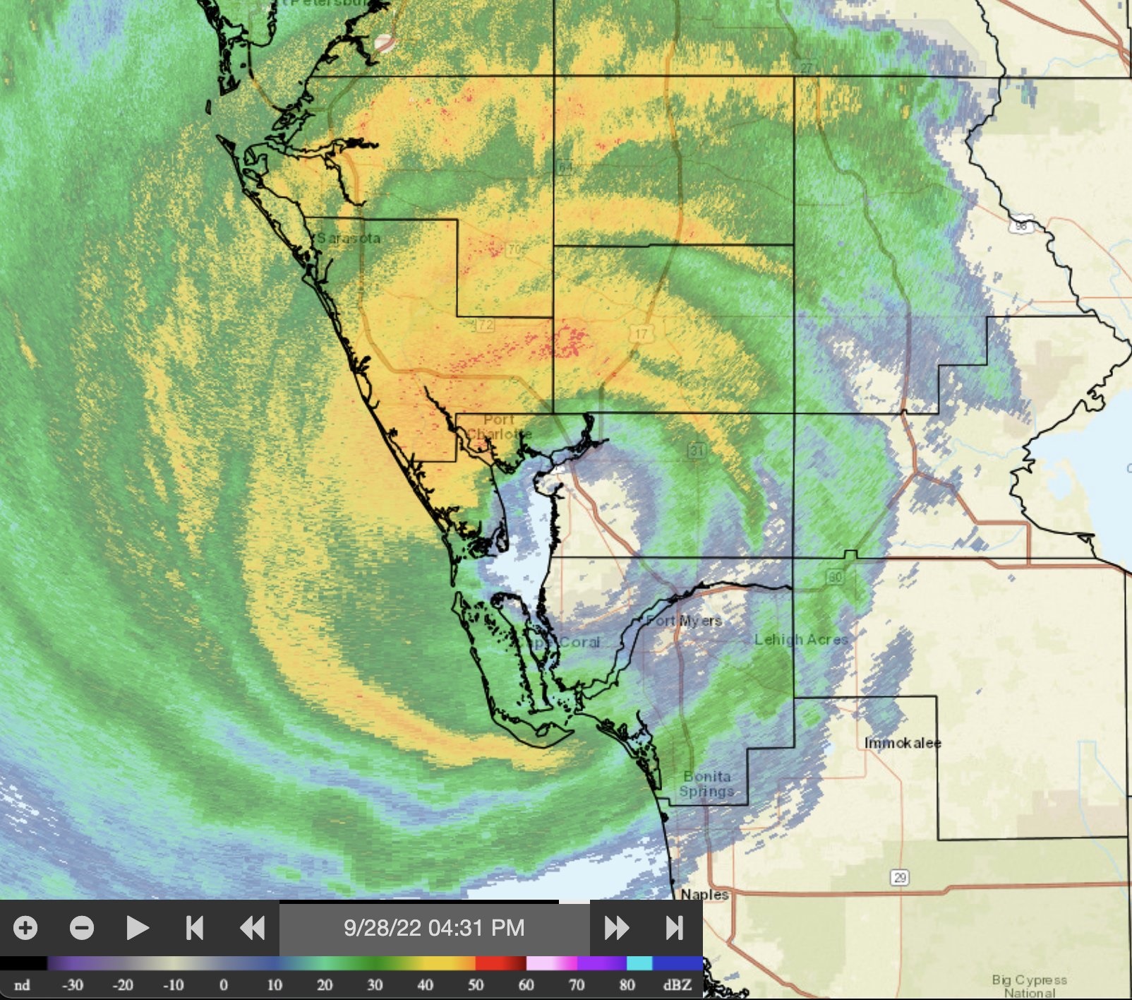 Noticia Radio Panamá | El huracán Ian toca tierra en Florida