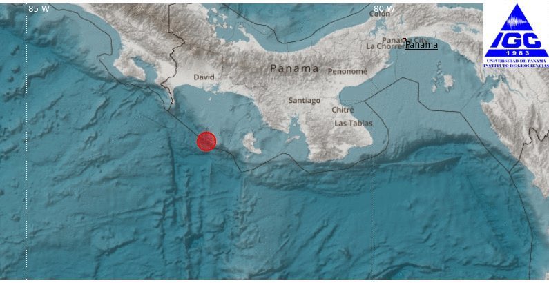 Noticia Radio Panamá | IGC confirma sismo de 6,9 al sur de Panamá. No hay alerta de tsunami