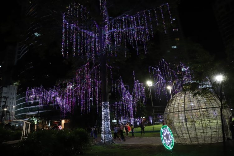 Featured image for “Se realiza el encendido de luces navideñas en diferentes puntos de la capital”