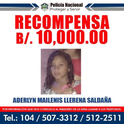 They carry out 4 raids in Panama East but they do not find the girl Aderlyn Llerena