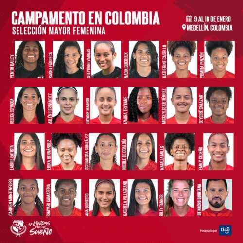 Featured image for “Selección Mayor Femenina a campamento en Colombia”