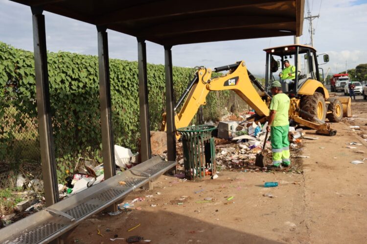 Simultaneous operations in La Siesta and La Cuchilla carried out by the Cleaning Authority