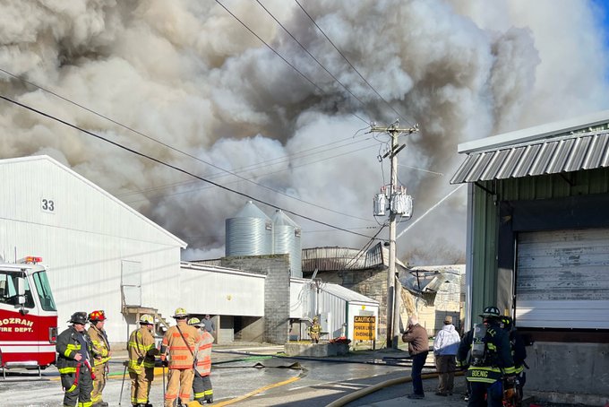 100,000 chickens die in fire in Connecticut