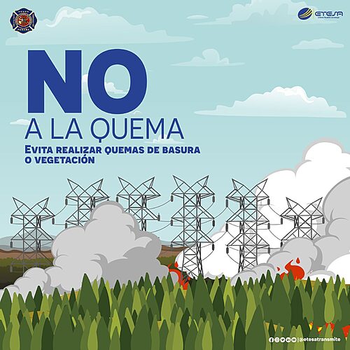 The Firefighters and Etesa launch a campaign to prevent the burning of grasslands