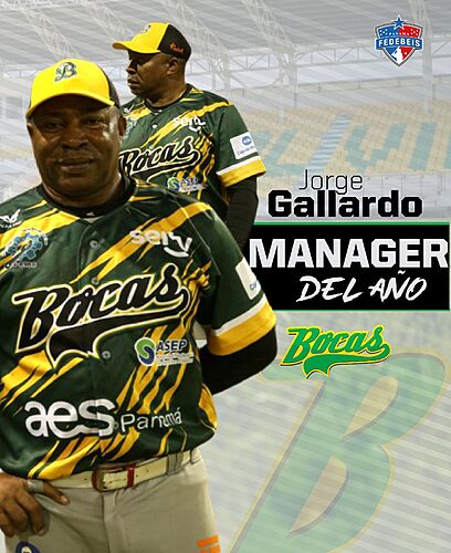 “Jorge Gallardo seleccionado manager del año en el Béisbol Juvenil”