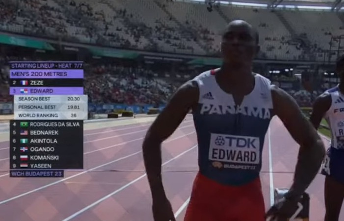 Featured image for “Alonso Edward no logra clasificar a las semifinales de los 200 metros en Mundial de Budapest”