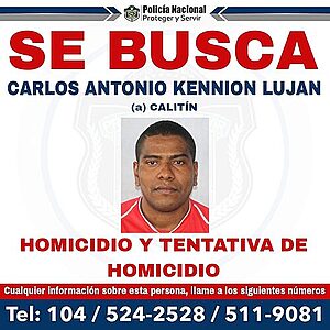 “La Policía busca a Carlos Antonio Kennion, sospechoso de un homicidio en Milla 8”