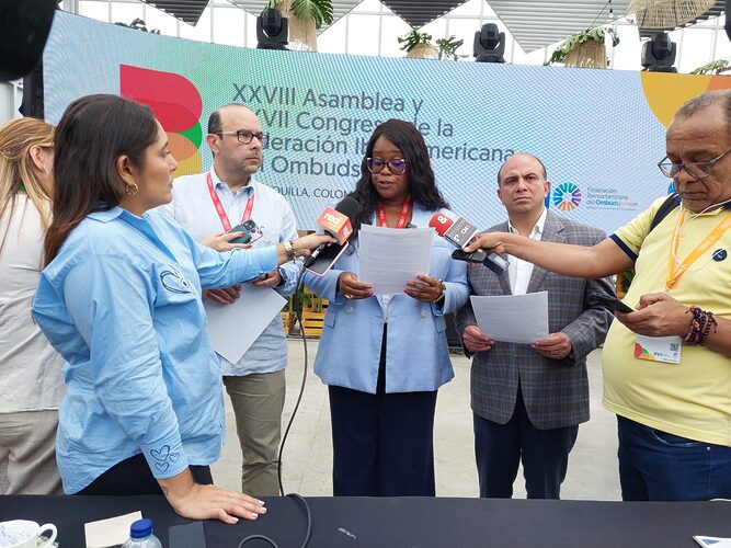 Featured image for “Defensorías del Pueblo de Colombia y Panamá presentan propuestas sobre migración ante la asamblea Ombudsperson”