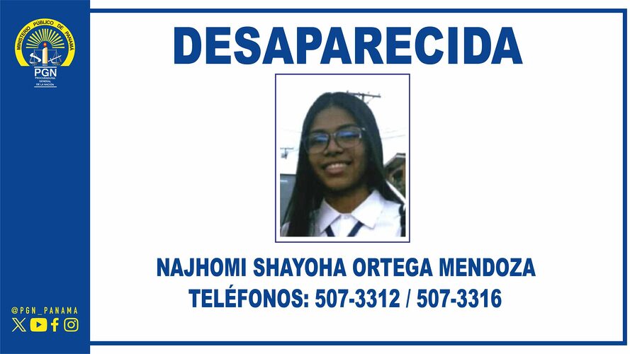 Noticia Radio Panamá | Desaparece una adolescente de 16 años en San Miguelito