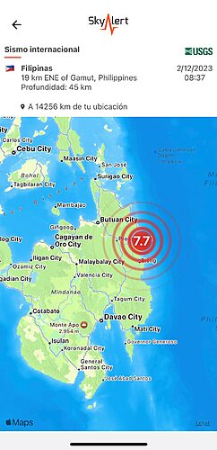 Noticia Radio Panamá | Alerta de tsunami en Filipinas tras un sismo de magnitud 7,6.