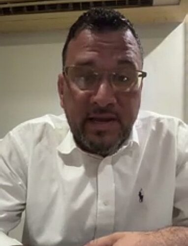 “Ángelo Gutiérrez funcionario de la Junta Comunal de Don Bosco explica incidente con Mayer Mizrachi”