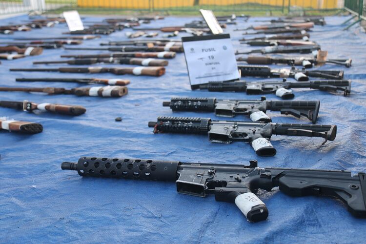 Featured image for “Más de 300 armas de fuego son destruidas en ceremonia en la Policía Nacional”
