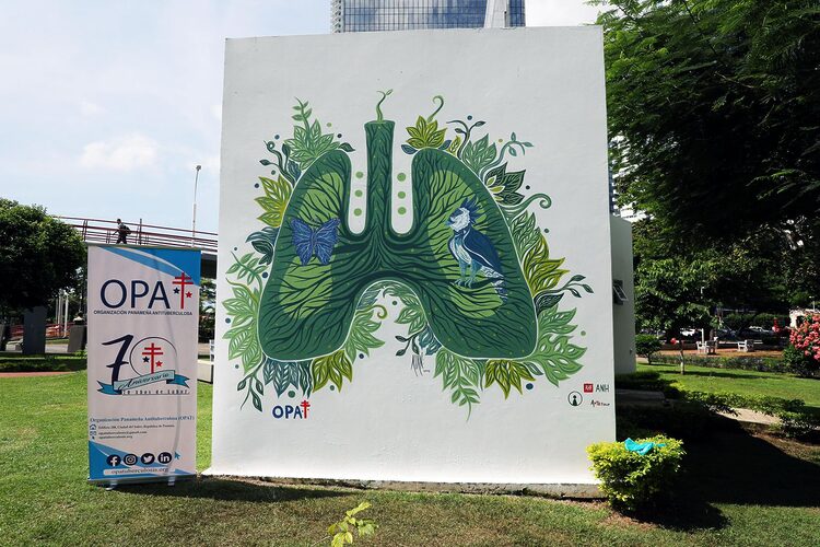 Featured image for “El Parque Urracá se llena de vida con el mural “Pulmón Verde” una obra que promueve un Panamá más verde y consciente”