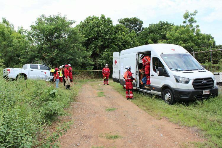 Panamanian Red Cross carries out drill in old structures of the Anita Moreno Hospital